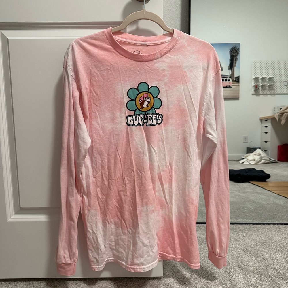 Bucee's Pink Tie Dye Tshirt size M